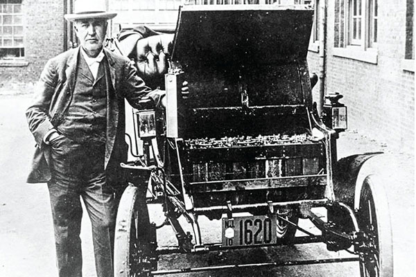 سهم ادیسون در ساخت باتری های الکتریکی